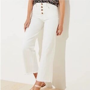 Loft High-Waisted Cropped Jeans
